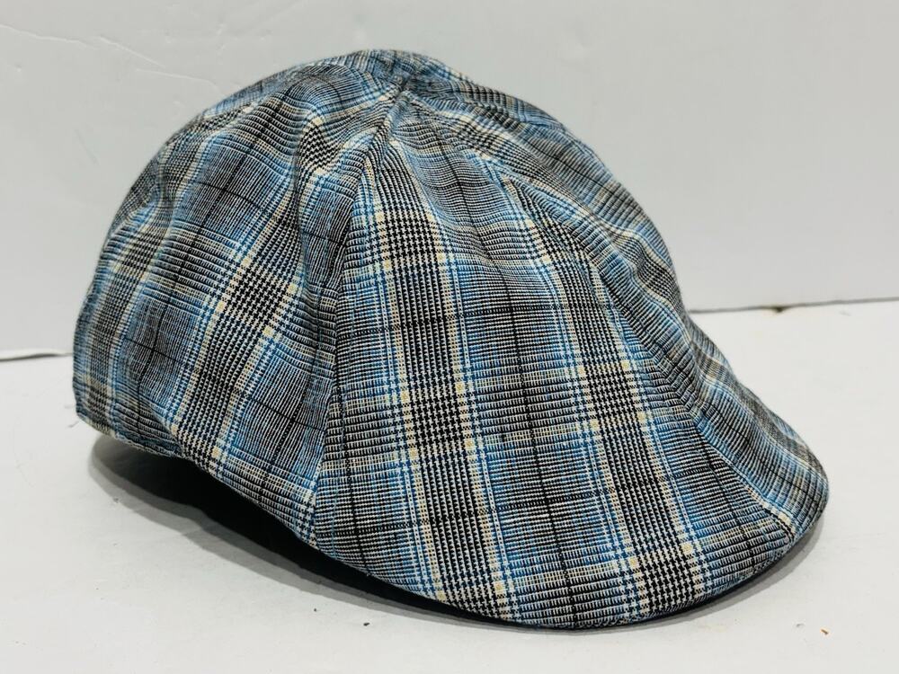Boston Scally Co. "The Jetty" Plaid Flat Cap Hat - Size XS